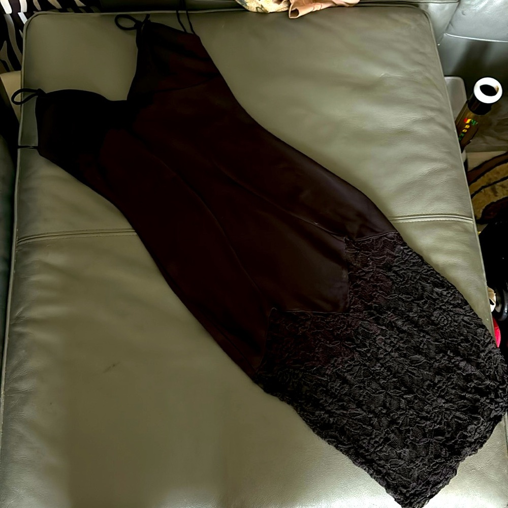 Black tight forming dress